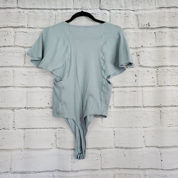 Free people byron ribbed slutter sleeve bodysuit - Picture 7 of 9